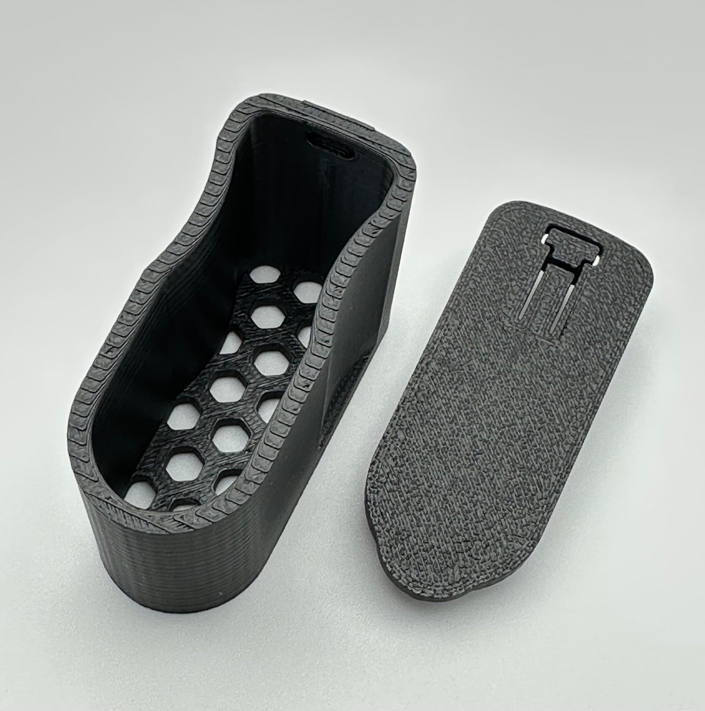 SBA3 Storage Plug Insert Container with Clip-On Lid and Optional Rubber Pad