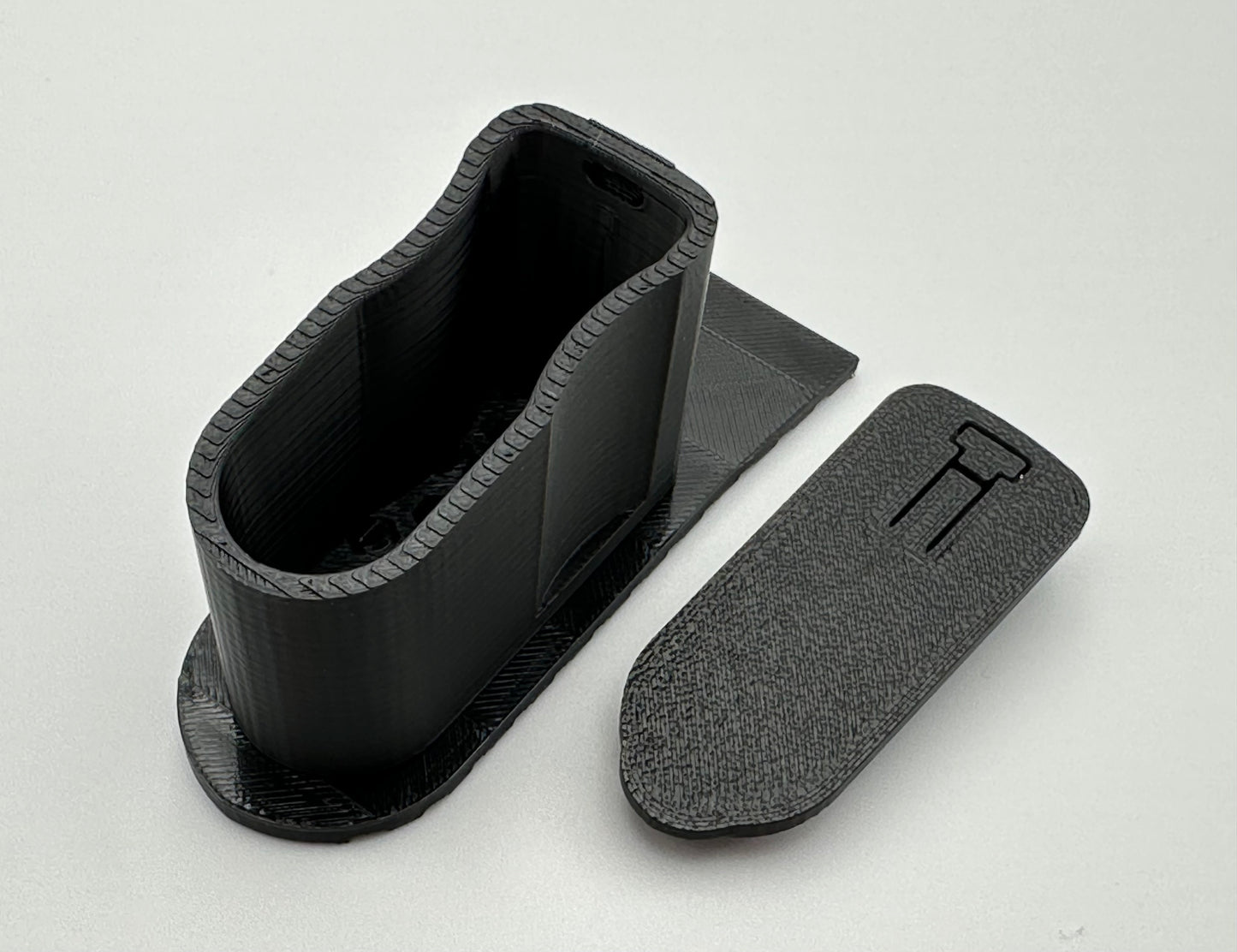 SBA3 Storage Plug Insert Container with Clip-On Lid and Optional Rubber Pad