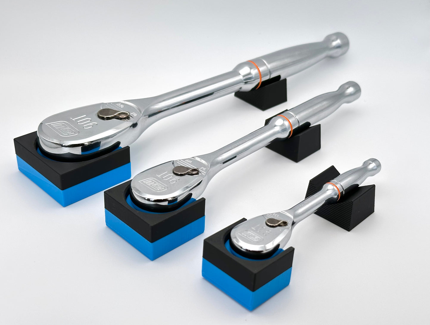 Modular Ratchet Organizers, Magnetic Base for 1/4", 3/8", 1/2" | No Ratchet Included