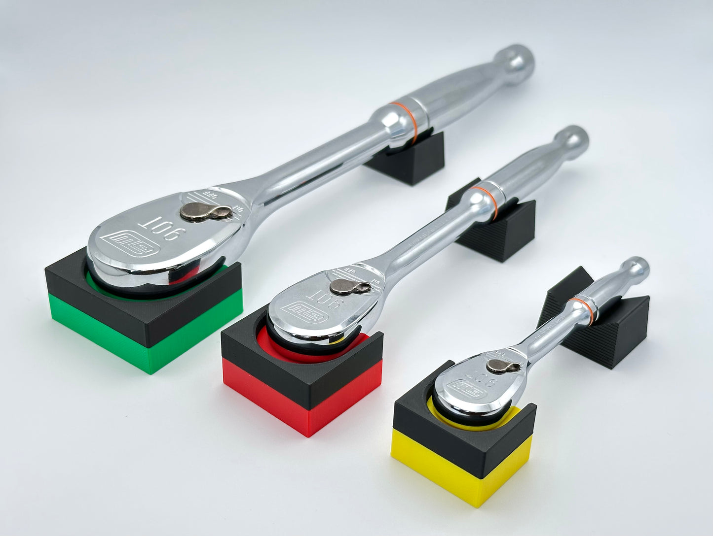 Modular Ratchet Organizers, Magnetic Base for 1/4", 3/8", 1/2" | No Ratchet Included