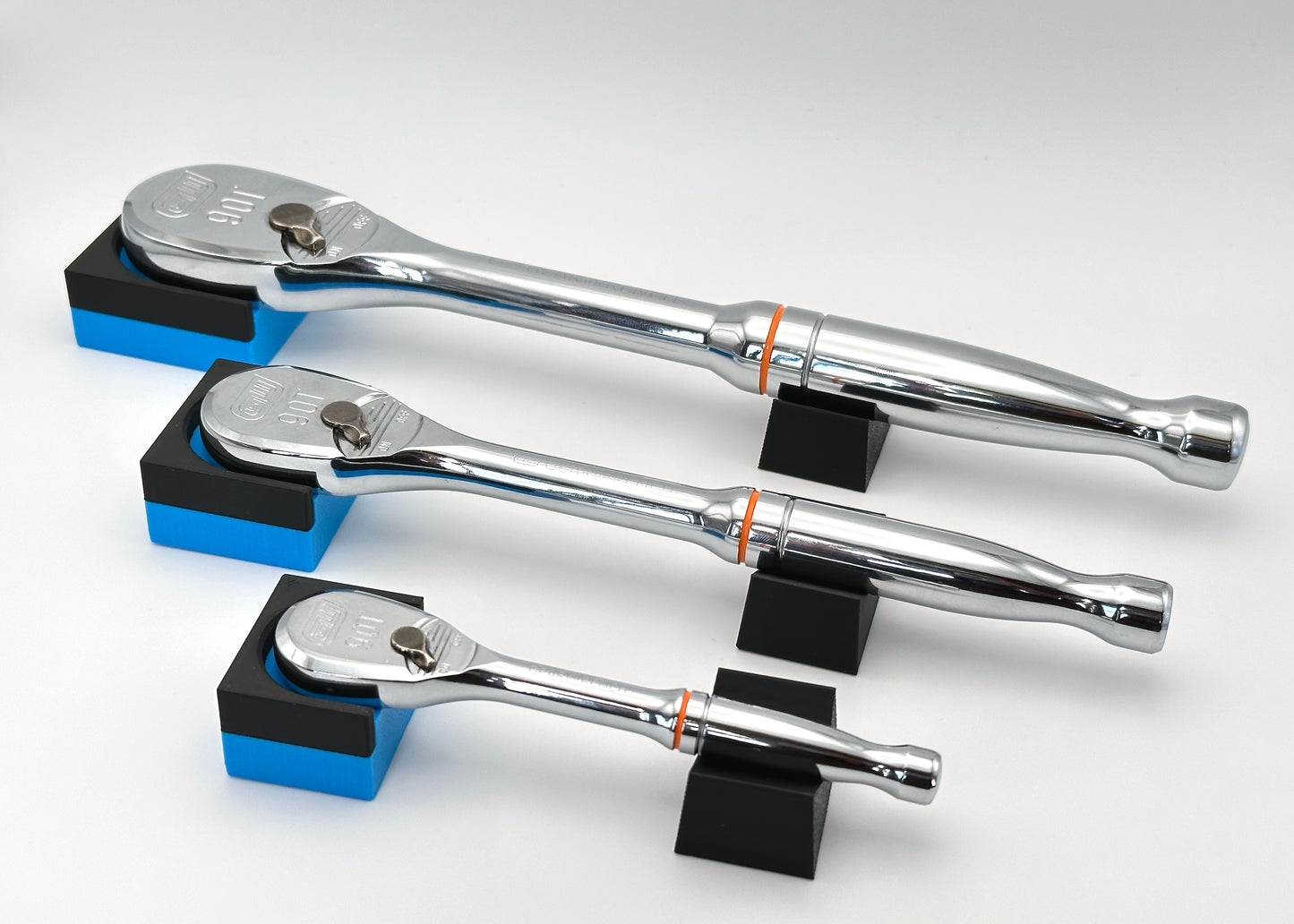 Modular Ratchet Organizers, Magnetic Base for 1/4", 3/8", 1/2" | No Ratchet Included